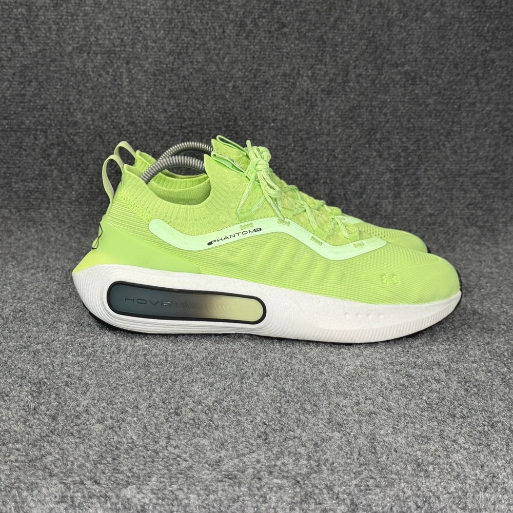 Under Armour HOVR Phantom 4 Running Shoes Men's 11.5 Morph Retro Green Athletic